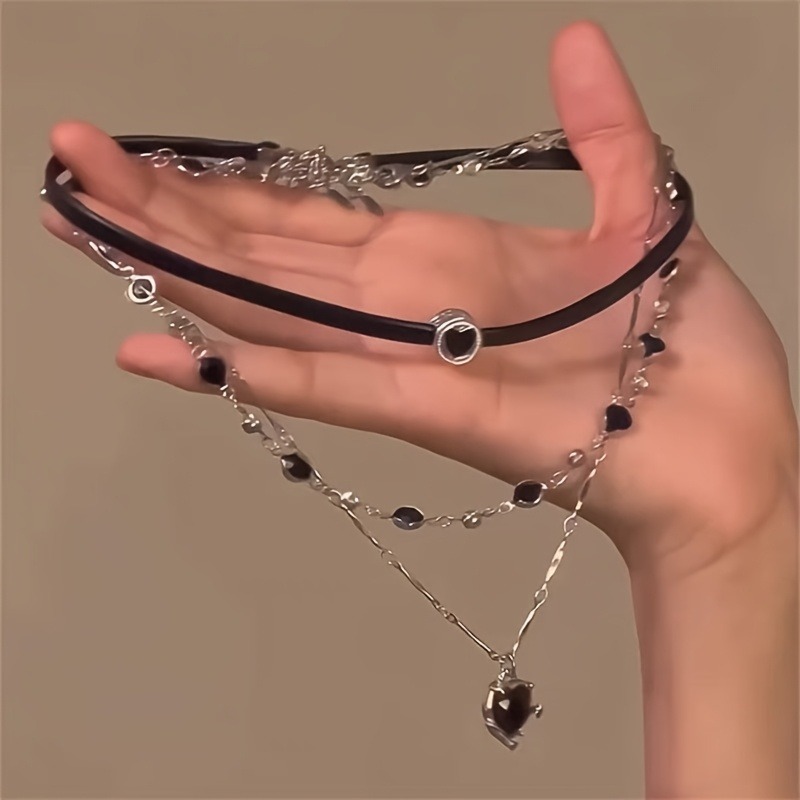 Women'S Gothic Formal Wear - Gothic Layered Heart-shaped Necklace Chain Jewelry