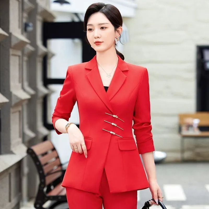 2025 Fashion White Red Black B - Women Formal Wear Trousers ulasan dan harga