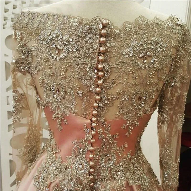 Blush Rose gold Long Sleeve Ev - Women Formal Wear Dubai ulasan dan harga