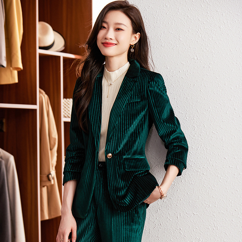 Women's velvet blazer for autu - High End Women'S Formal Wear ulasan dan harga