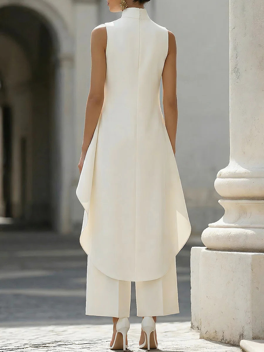 Women Stand Neck Sleeveless La - Female Formal Wear ulasan dan harga
