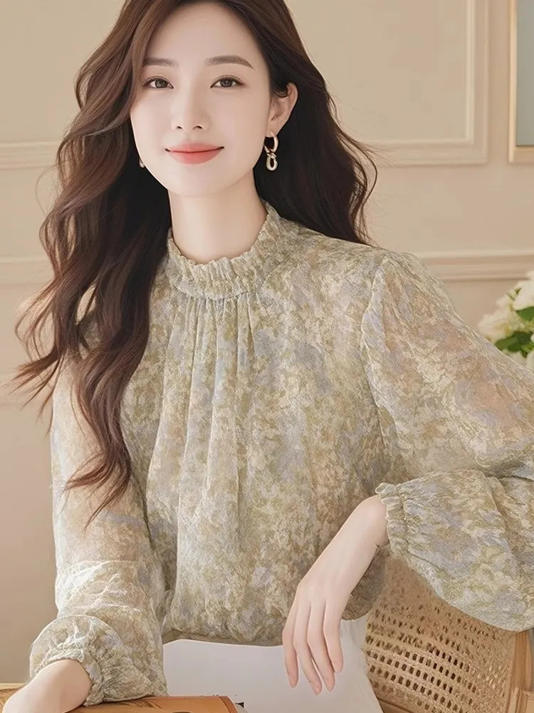 Long Sleeve Shirts Women Satin - Women'S Gothic Formal Wear ulasan dan harga
