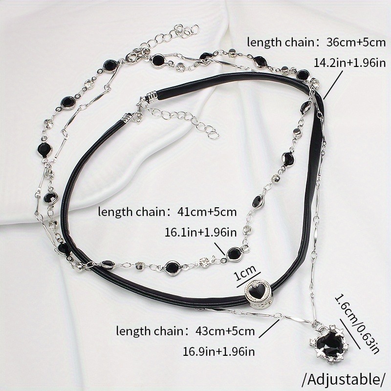 Gothic Layered Heart-shaped Ne - Women'S Gothic Formal Wear ulasan dan harga