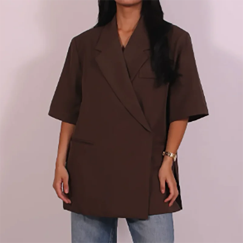 Ladies Loose Blazer Suit Solid - Women Formal Wear Trousers ulasan dan harga