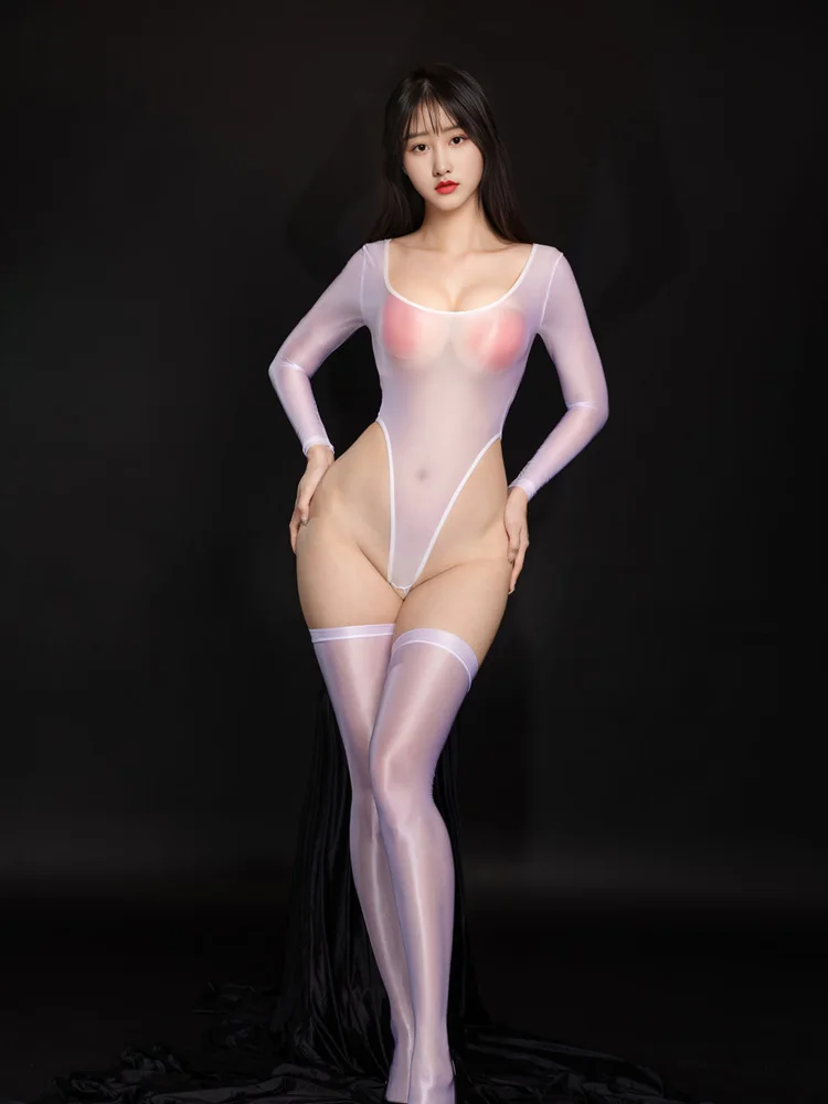 Women High Cut Bodysuit Long S - Women'S Formal Wear Jumpsuit ulasan dan harga