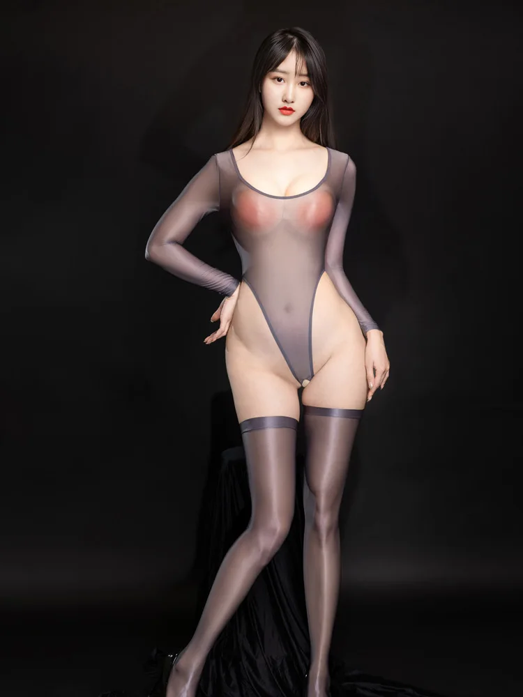 Women High Cut Bodysuit Long S - Women'S Formal Wear Jumpsuit ulasan dan harga