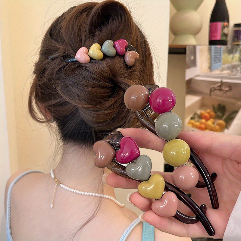 1pc Elegant Heart Twist Hair C - Women Formal Wear Look ulasan dan harga