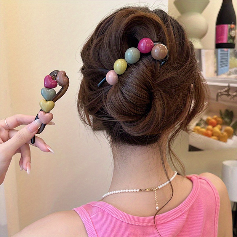 1pc Elegant Heart Twist Hair C - Women Formal Wear Look ulasan dan harga