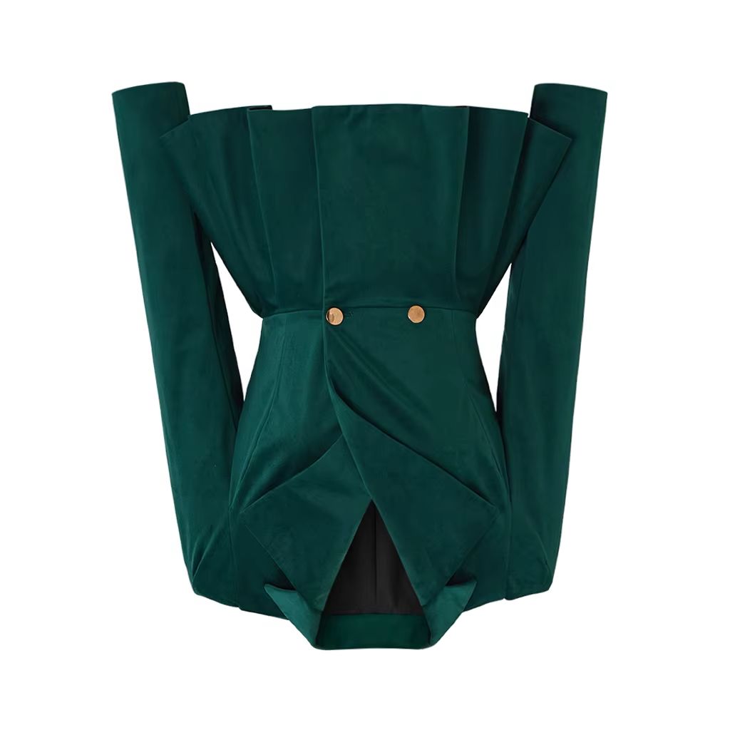 In Stock Vintage Gothic Green  - Women'S Gothic Formal Wear ulasan dan harga