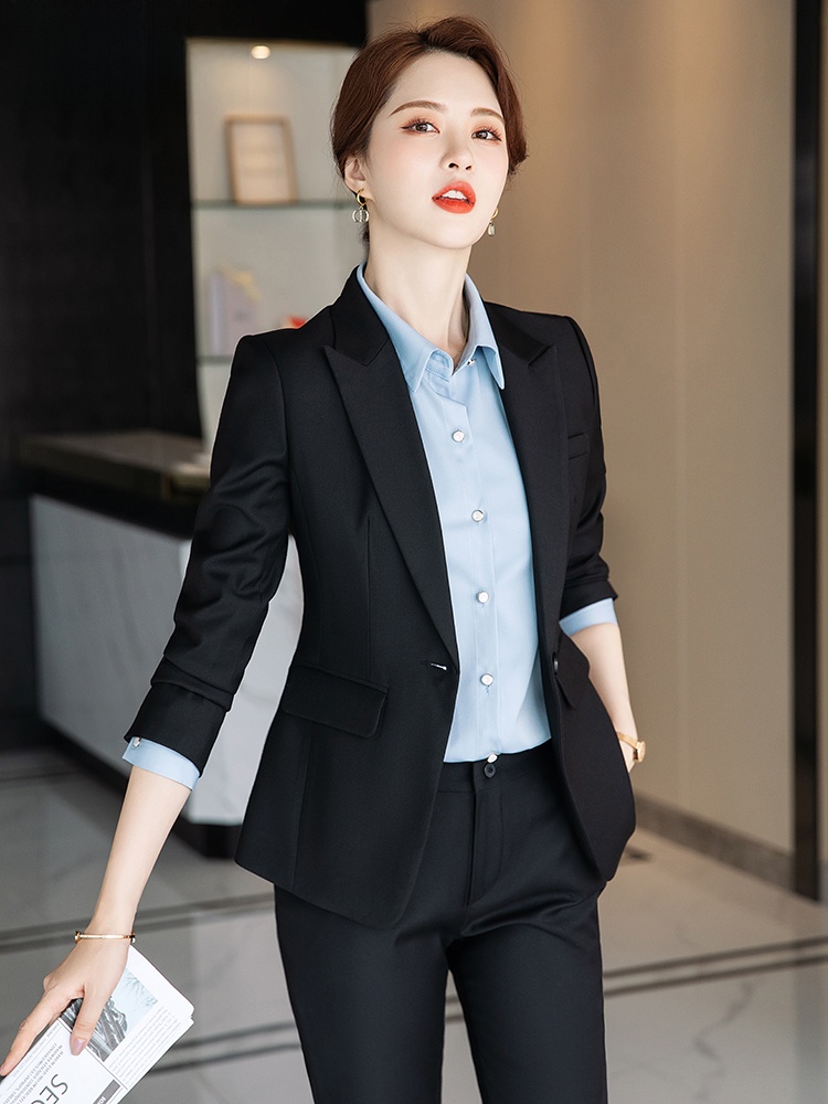 Gray Suit Set for Women Spring - High End Women'S Formal Wear ulasan dan harga