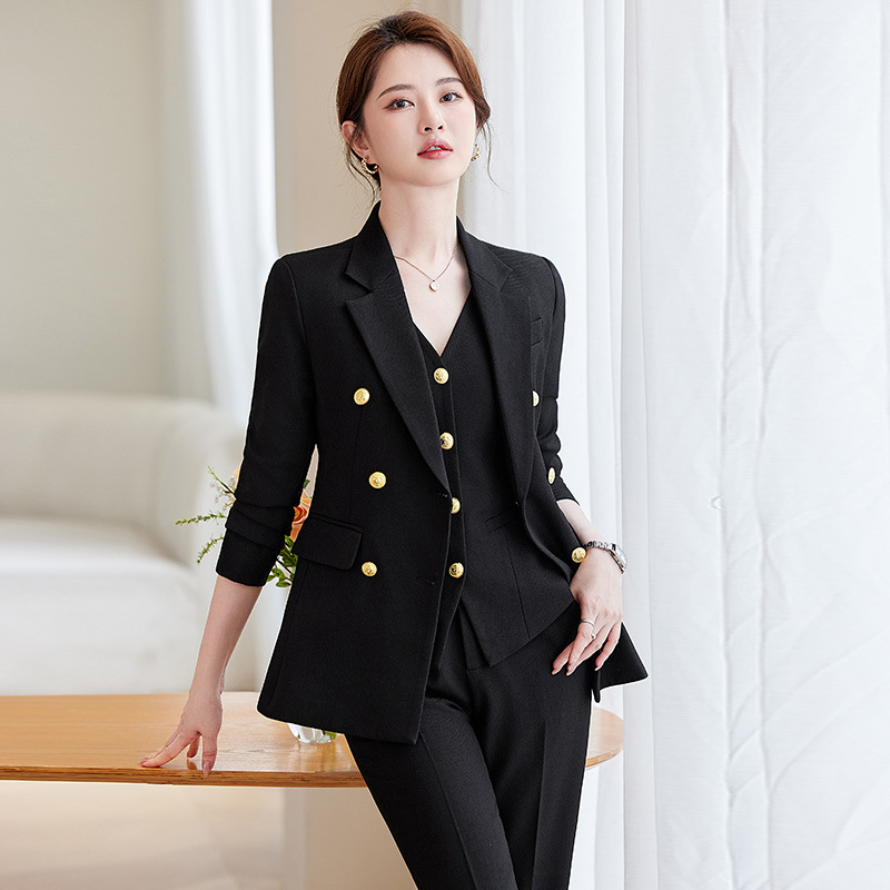 Navy Blue Suit Set for Women,  - High End Women'S Formal Wear ulasan dan harga