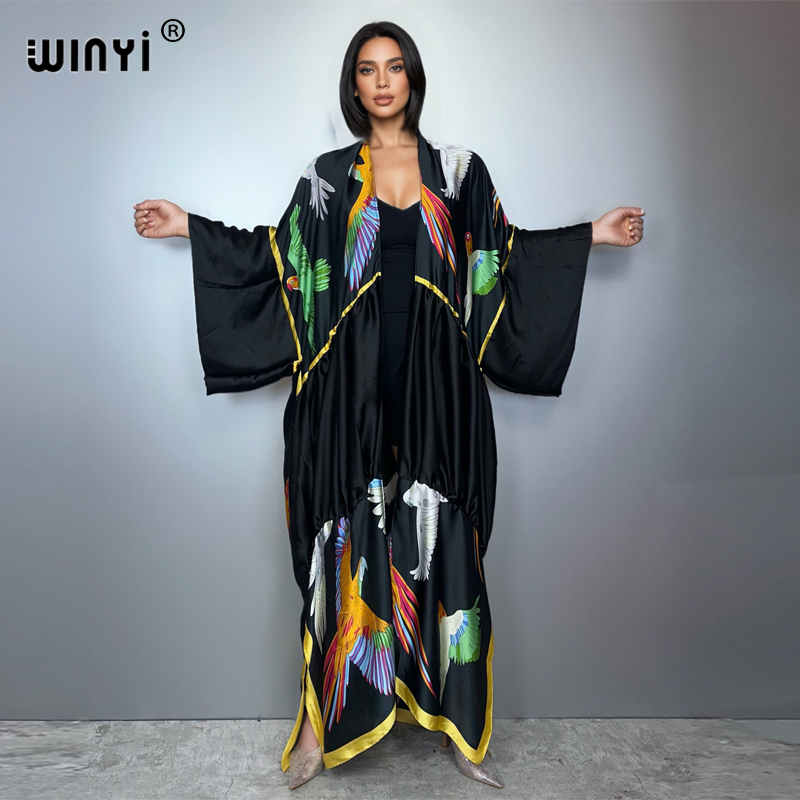 WINYI print boho kimono maxi b - Young Women'S Formal Wear ulasan dan harga