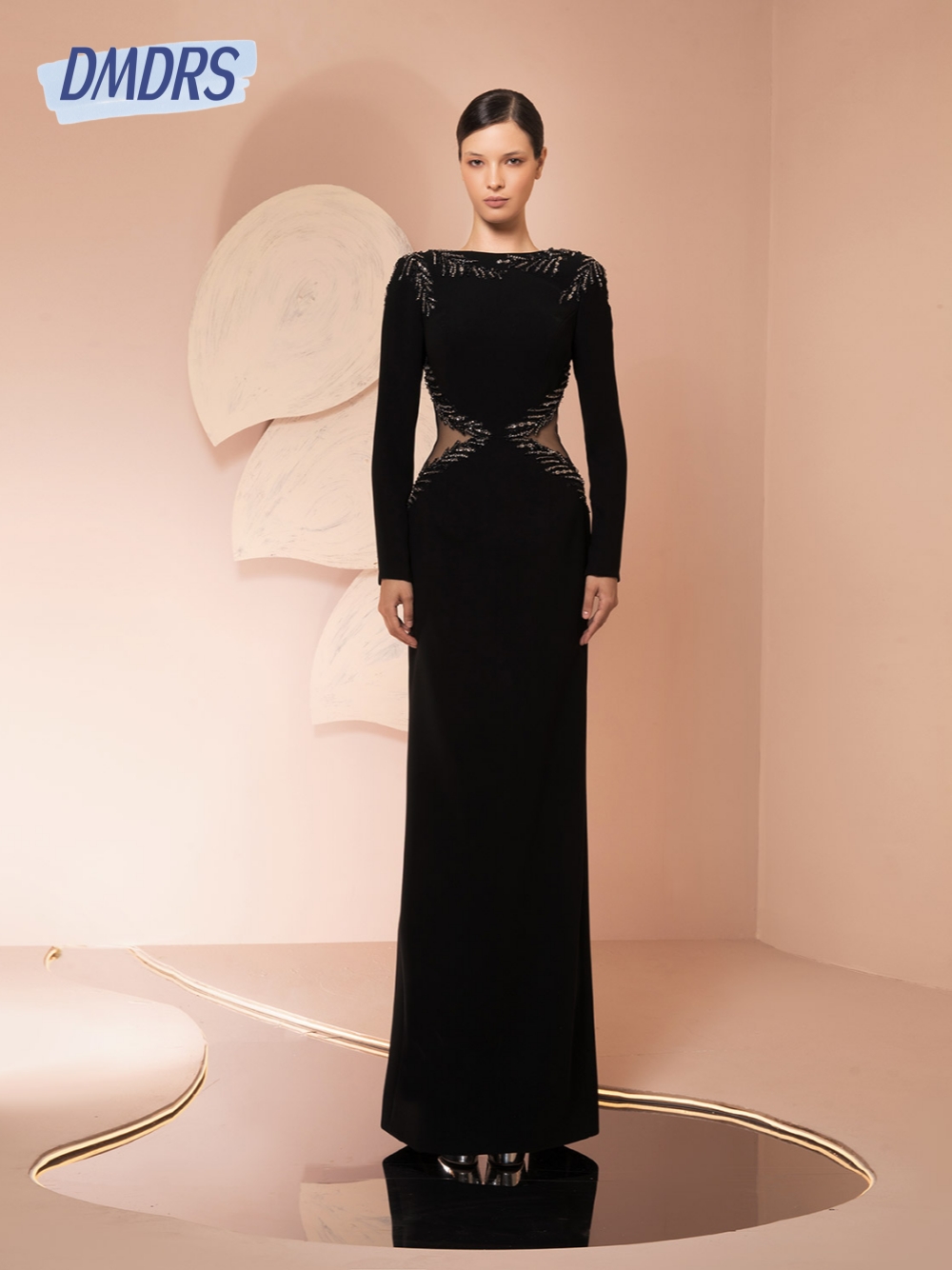 Black Cut Out Evening Dress Cl - Women Formal Wear Dubai ulasan dan harga