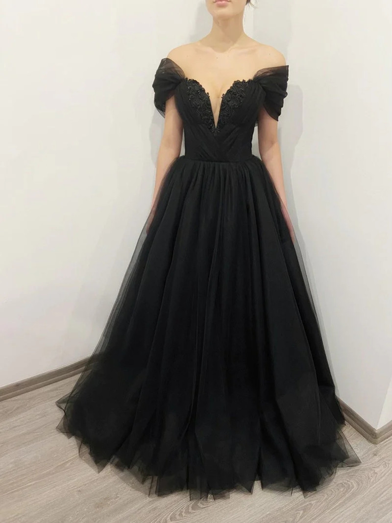 Customized Gothic Black Weddin - Women'S Gothic Formal Wear ulasan dan harga