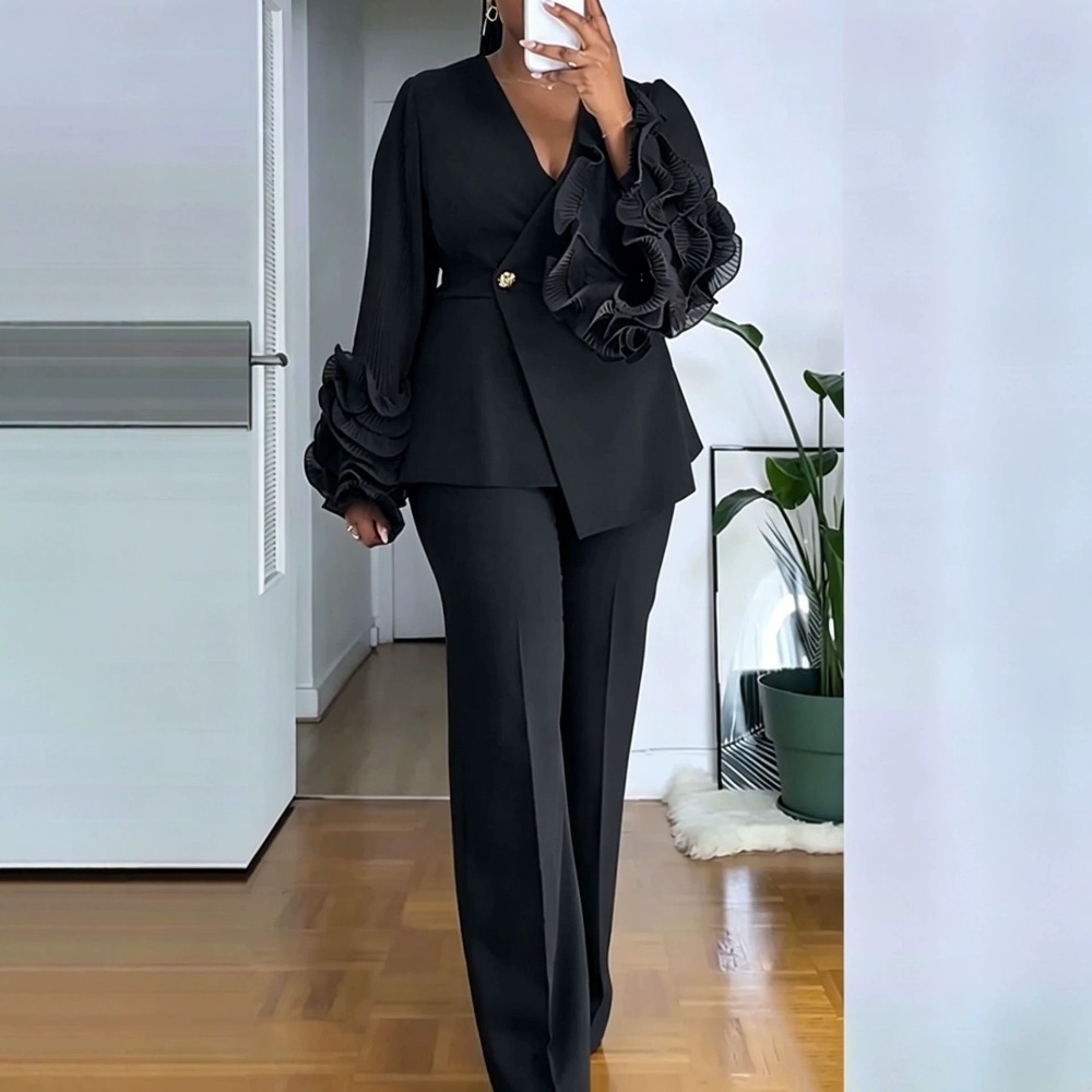 Women's 2‑Piece Pant Suit Deep - Female Formal Wear ulasan dan harga