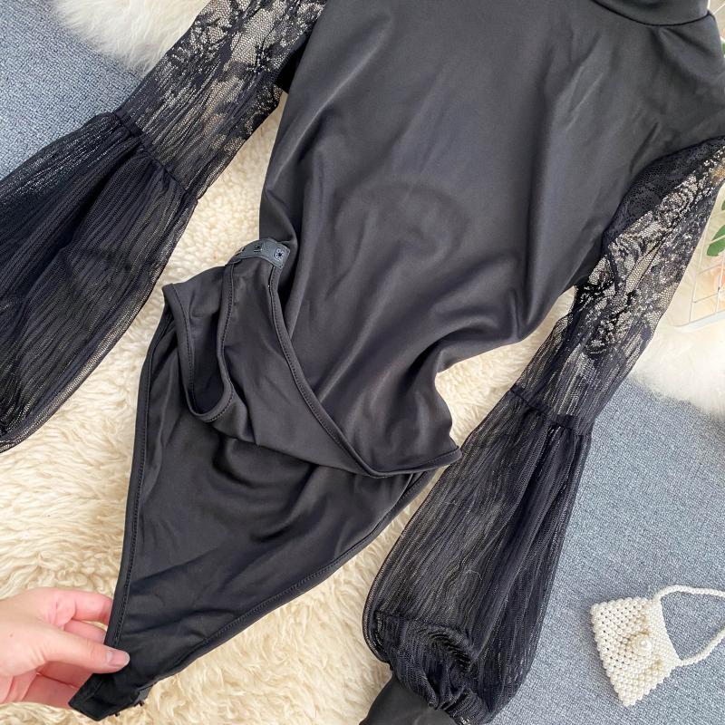 Sexy Lantern Long Sleeve High  - Women'S Formal Wear Jumpsuit ulasan dan harga