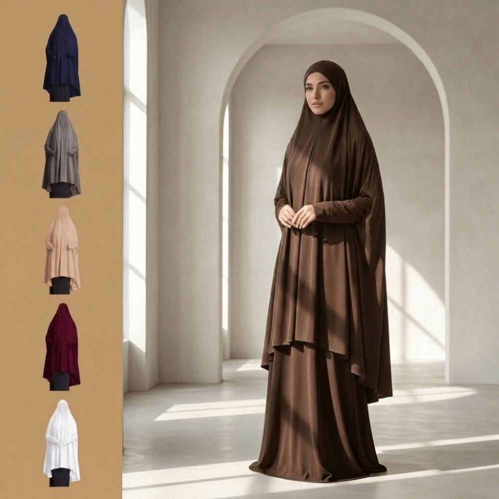 Caftan Plain Muslim Abayas Mod - Women Formal Wear Hijab ulasan dan harga