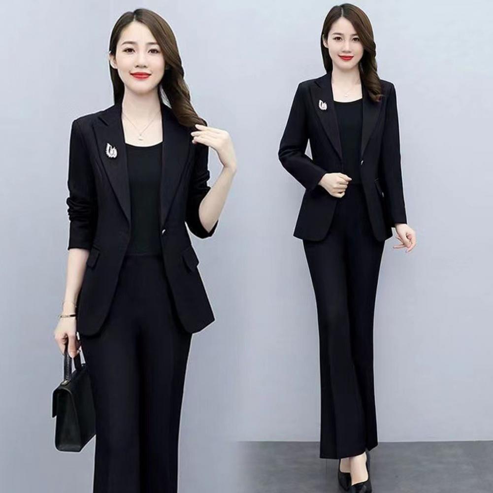 2 Pcs/Set Lady Formal Coat Pan - Women Formal Wear Trousers ulasan dan harga