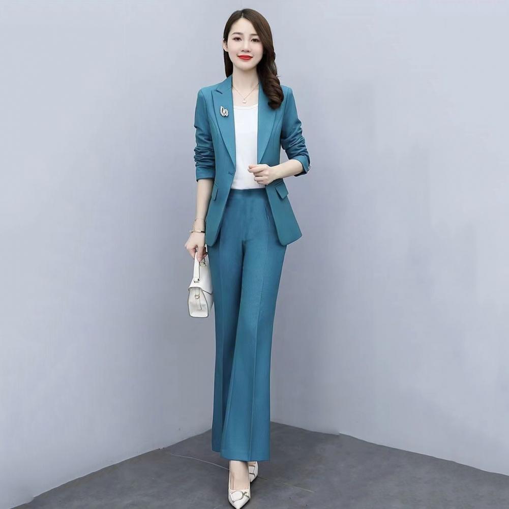 2 Pcs/Set Lady Formal Coat Pan - Women Formal Wear Trousers ulasan dan harga