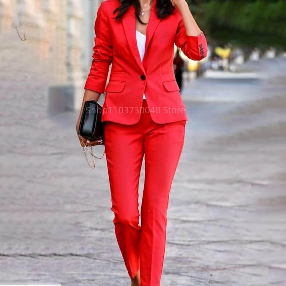 Fashion Office Ladies Blazer a - Women Formal Wear Trousers ulasan dan harga