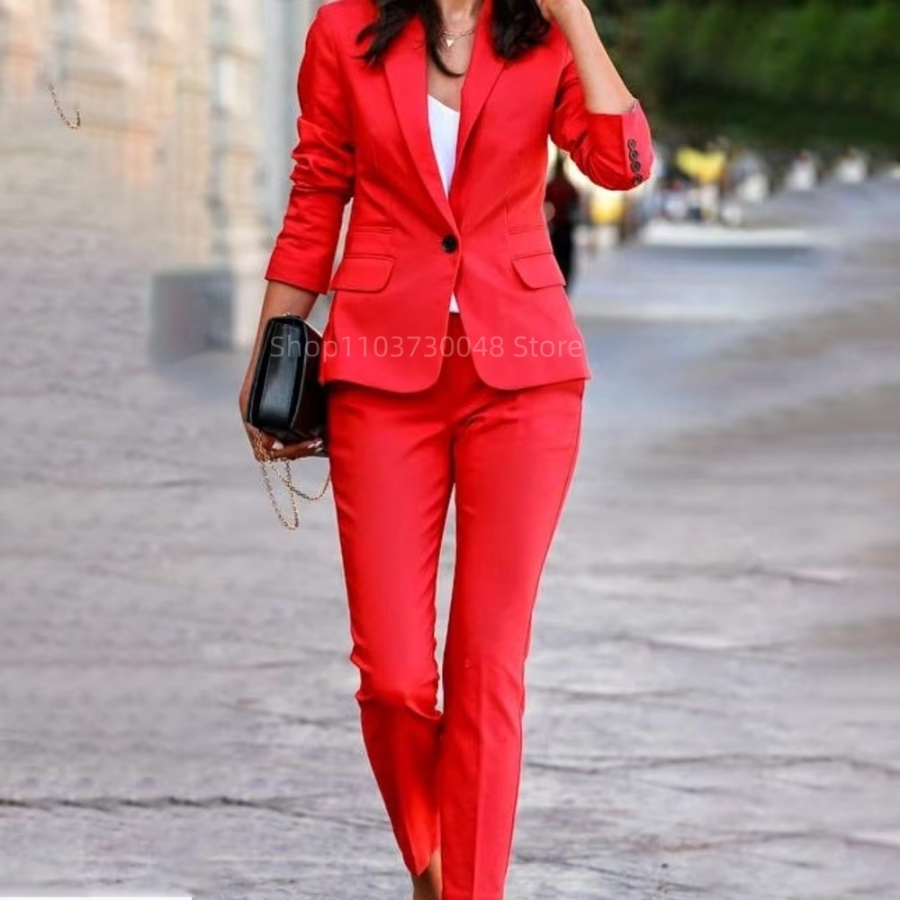 Fashion Office Ladies Blazer a - Women Formal Wear Trousers ulasan dan harga