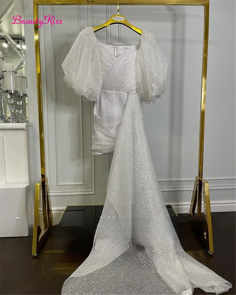 Shimmer Short Wedding Dress Pu - Women Formal Wear Dubai ulasan dan harga