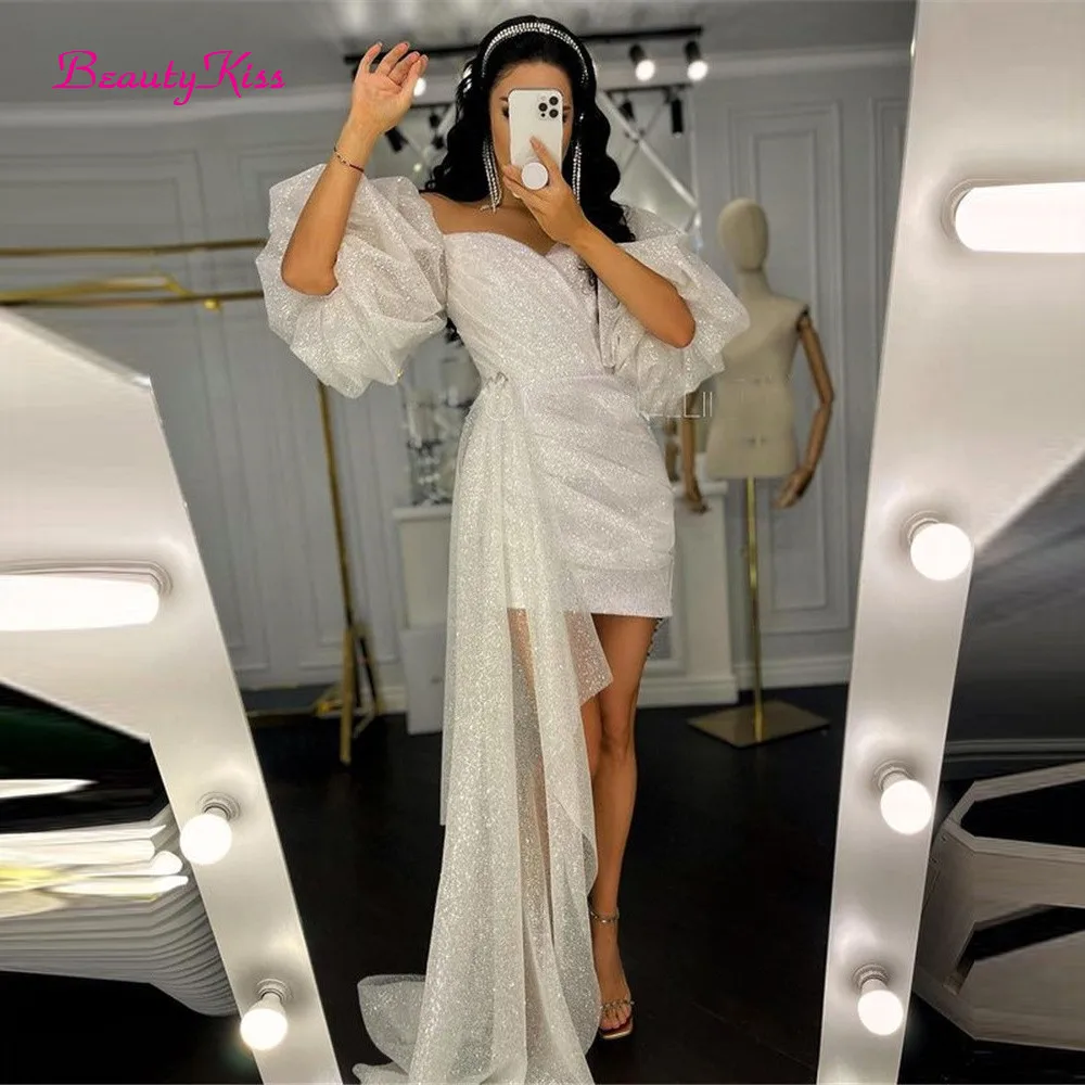 Shimmer Short Wedding Dress Pu - Women Formal Wear Dubai ulasan dan harga