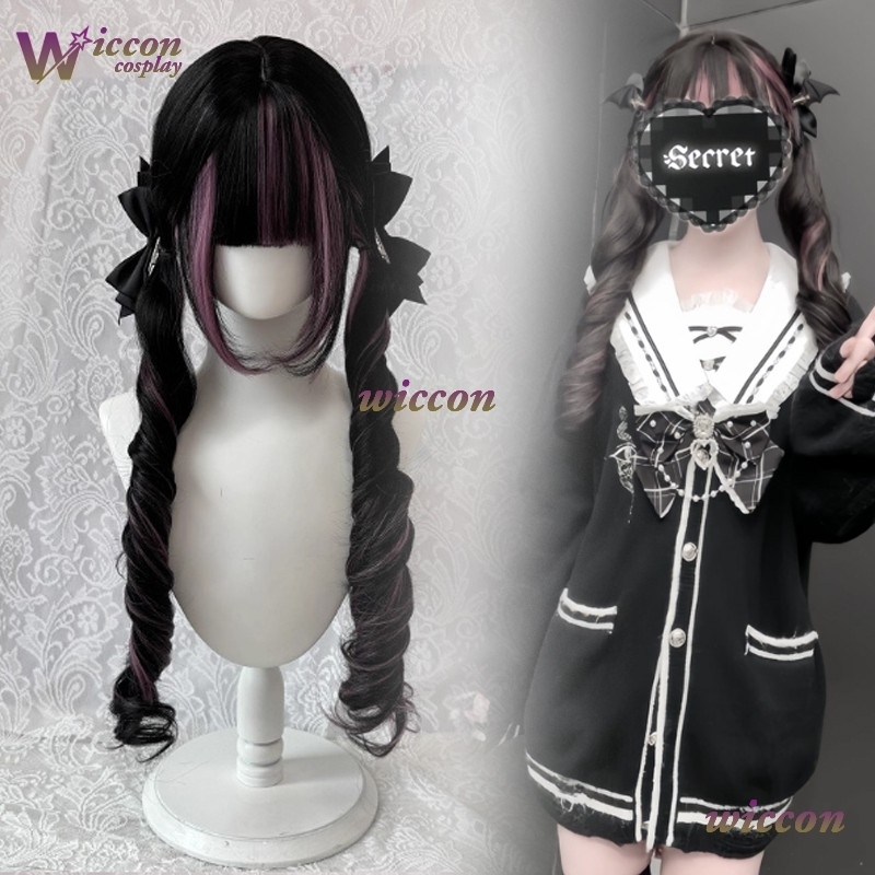 Comic ‌Black Wig with Pink Cos - Women'S Formal Wear Jumpsuit ulasan dan harga